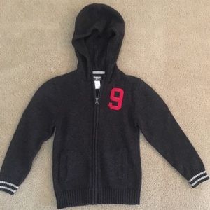 Boys zip up sweater